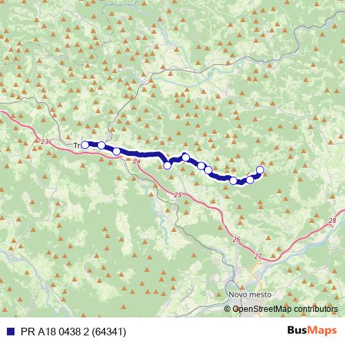 PR A18 0438 2 (64341) bus Line Map