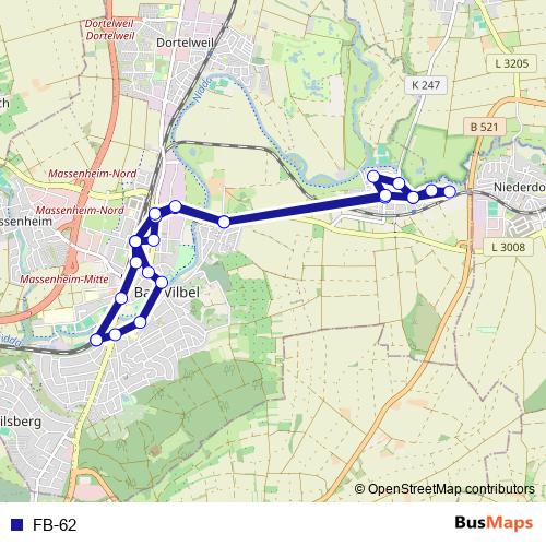 FB-62 bus Line Map