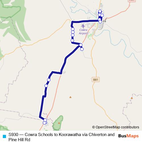 S930 bus Line Map