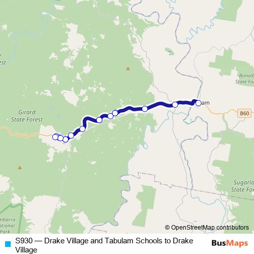S930 bus Line Map