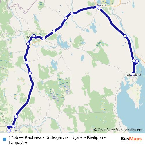 175b bus Line Map