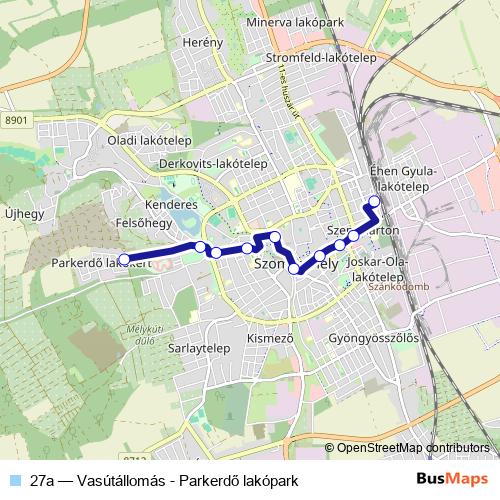 27a bus Line Map