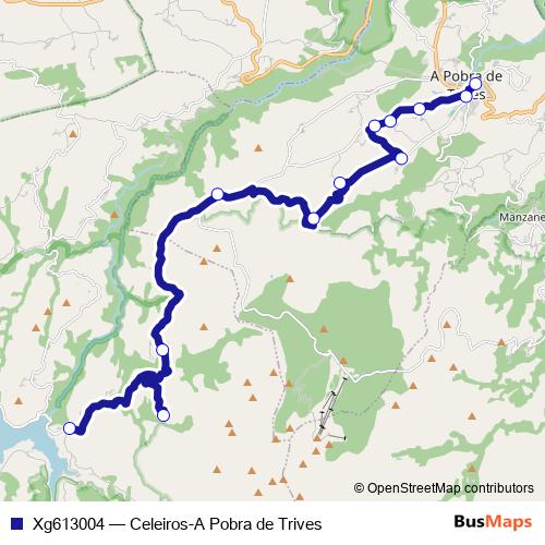 Xg613004 bus Line Map