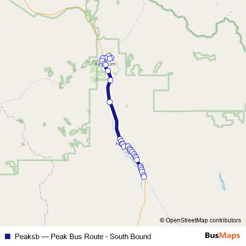 Peaksb bus Line Map