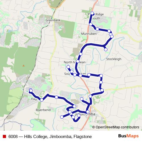 6008 bus Line Map
