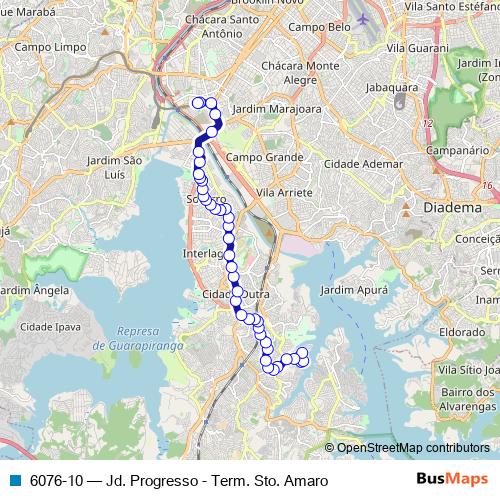 6076-10 bus Line Map