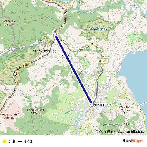 S40 rail Line Map