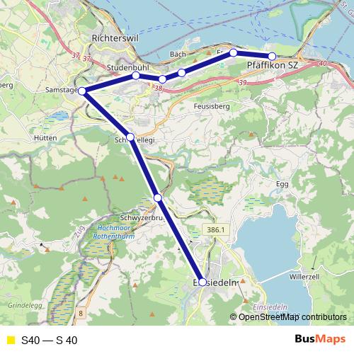 S40 rail Line Map