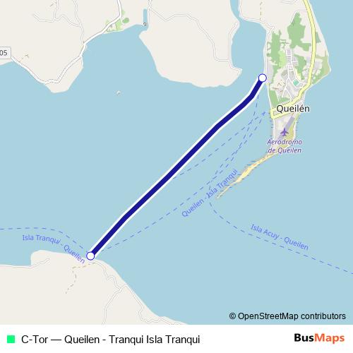 C-Tor ferry Line Map