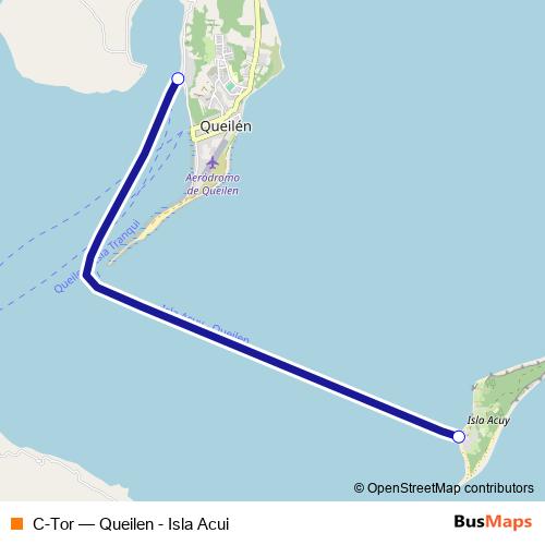 C-Tor ferry Line Map