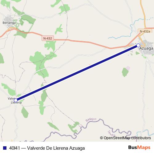 40l41 bus Line Map