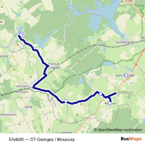 57eib00 bus Line Map