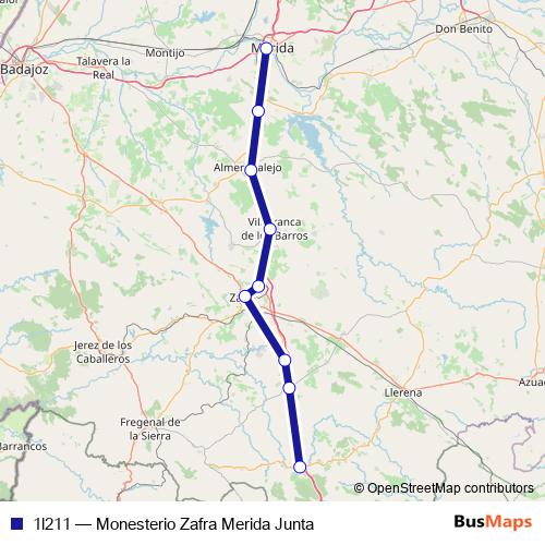 1l211 bus Line Map