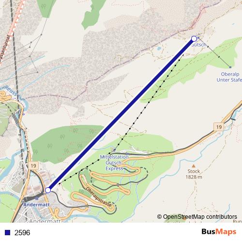 2596 cable-car Line Map