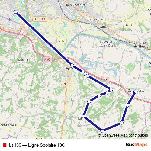 Ls130 bus Line Map