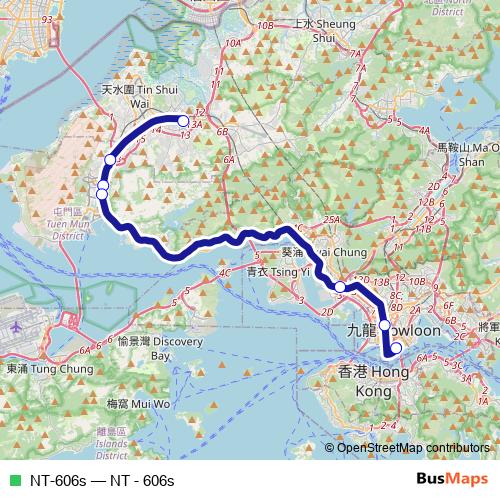 NT-606s bus Line Map