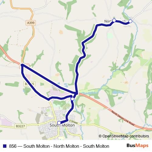 856 bus Line Map