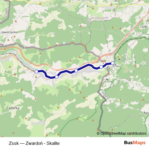 Zssk rail Line Map