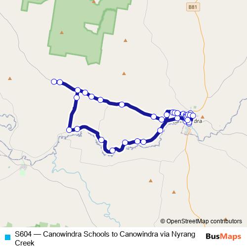 S604 bus Line Map
