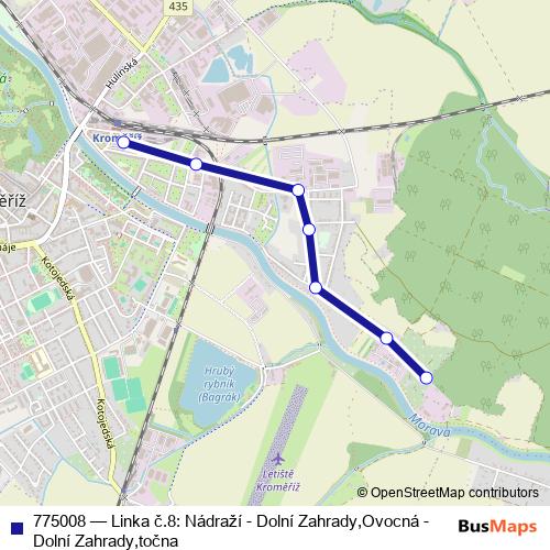 775008 bus Line Map