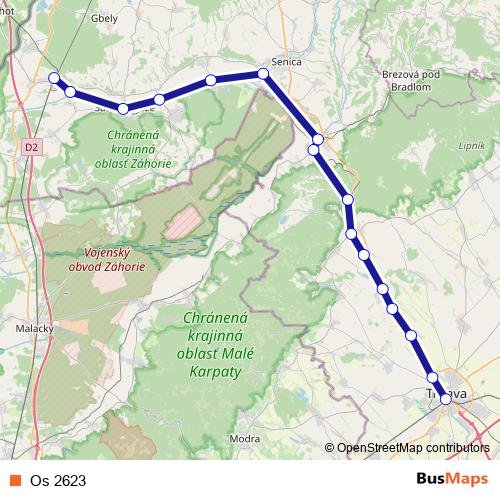 Os 2623 rail Line Map