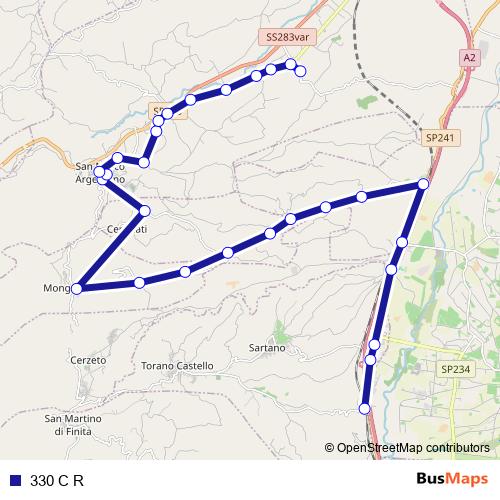 330 C R bus Line Map