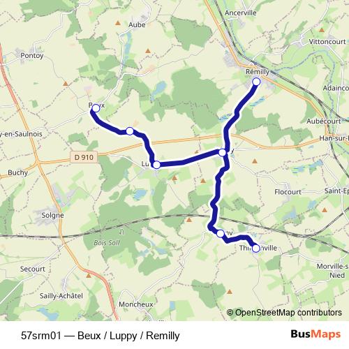 57srm01 bus Line Map
