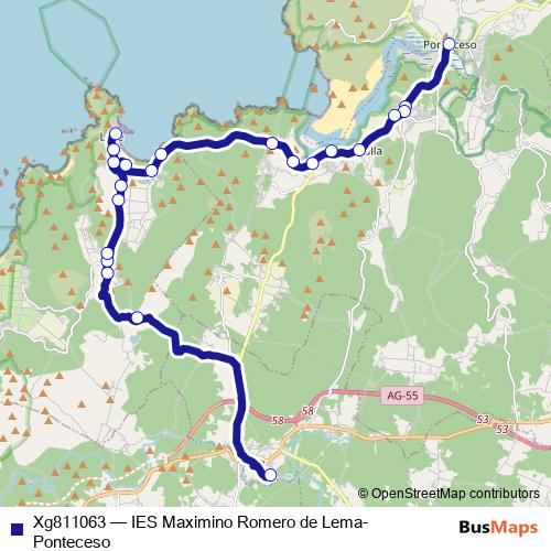 Xg811063 bus Line Map