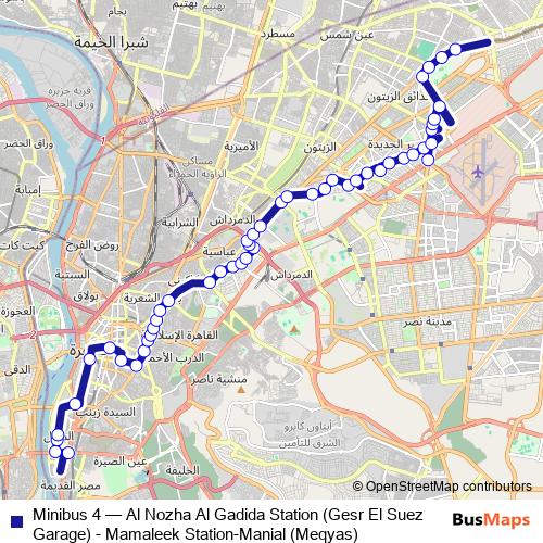 Minibus 4 bus Line Map