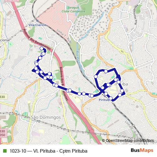 1023-10 bus Line Map