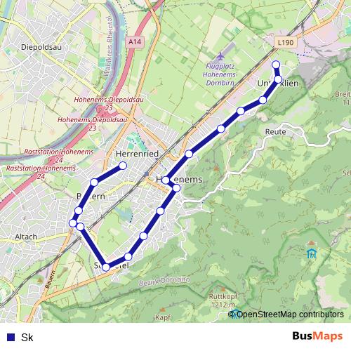 Sk bus Line Map