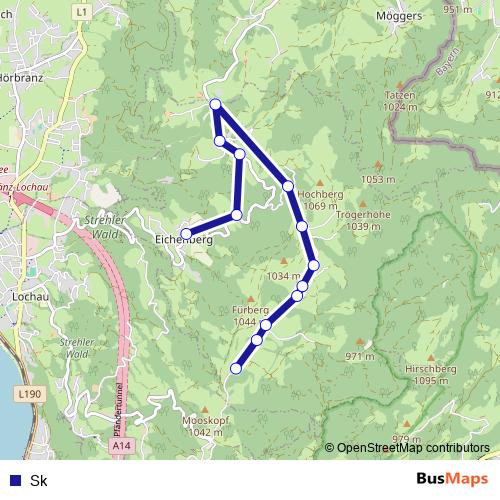 Sk bus Line Map