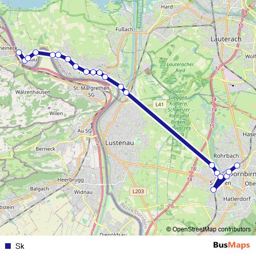 Sk bus Line Map