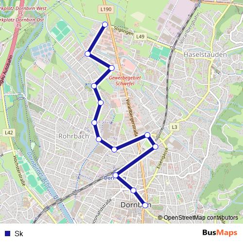 Sk bus Line Map