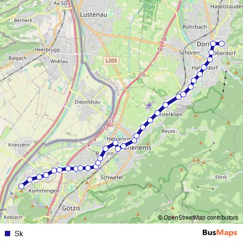 Sk bus Line Map