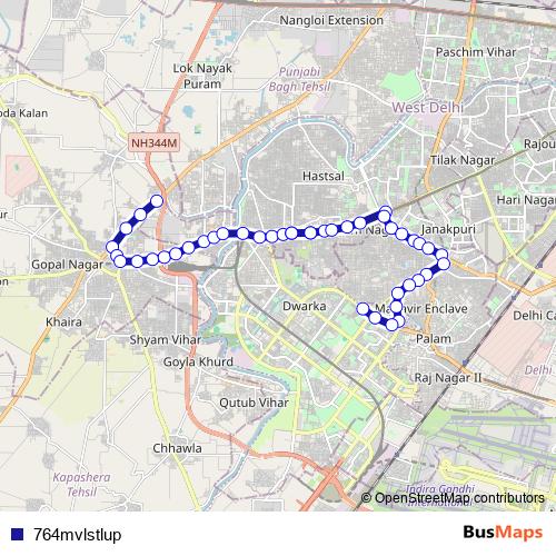 764mvlstlup bus Line Map