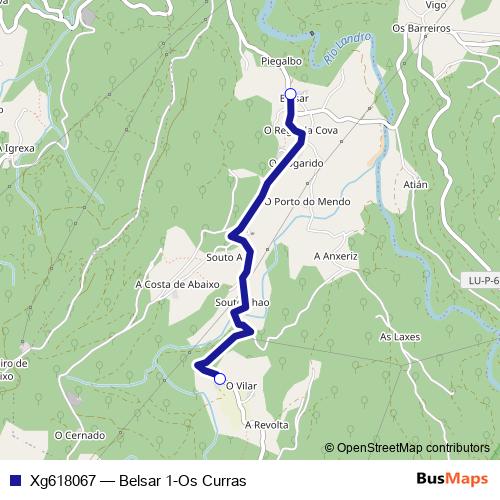 Xg618067 bus Line Map