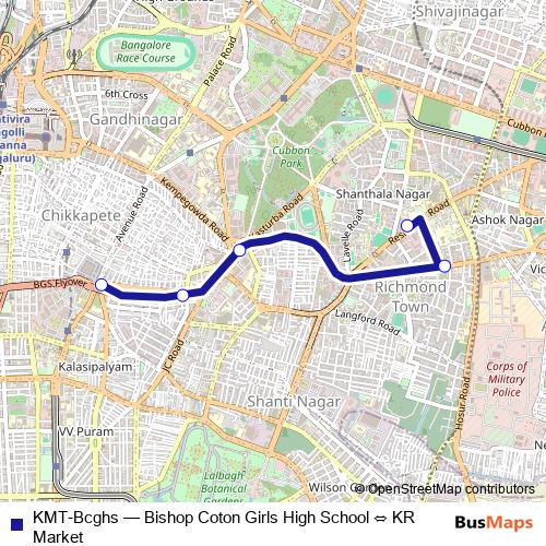 KMT-Bcghs bus Line Map
