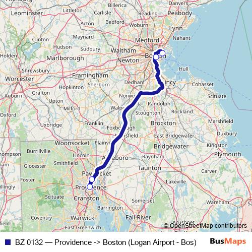 BZ 0132 bus Line Map