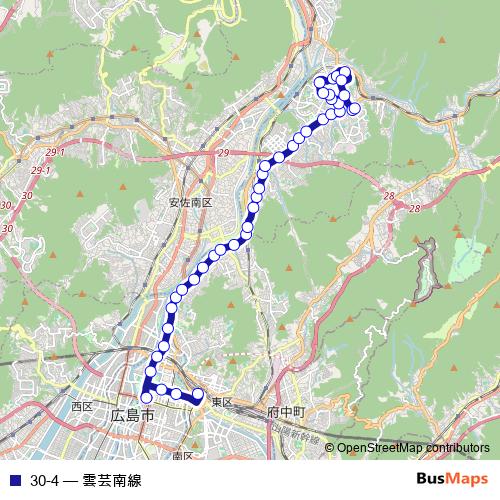 30-4 bus Line Map