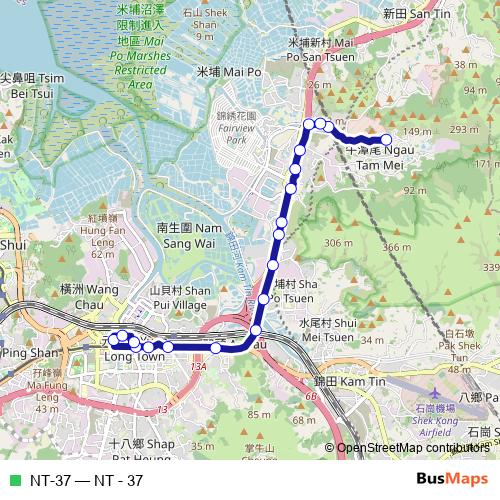 NT-37 bus Line Map