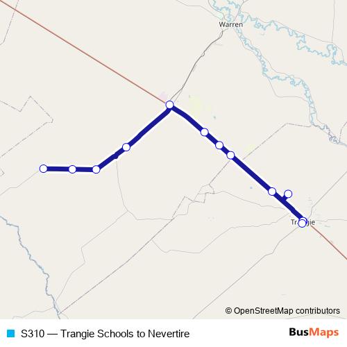 S310 bus Line Map