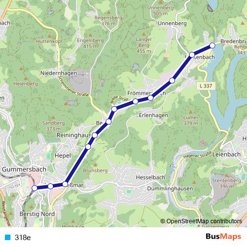 318e tram Line Map