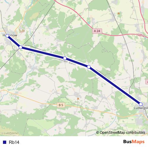 Rb14 rail Line Map