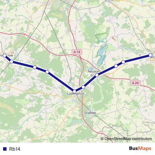 Rb14 rail Line Map