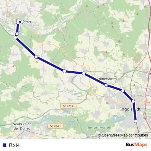 Rb14 rail Line Map