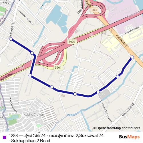 1288 bus Line Map
