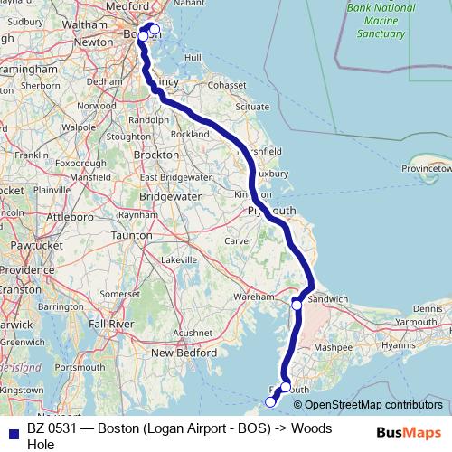 BZ 0531 bus Line Map