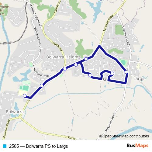 2585 bus Line Map