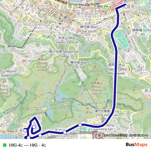 HKI-4c bus Line Map
